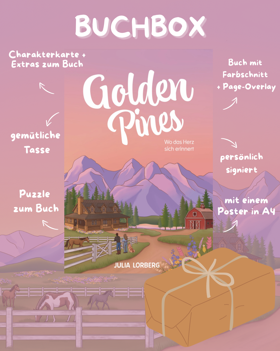 Buchbox zu »Golden Pines« (Vorbestellung)